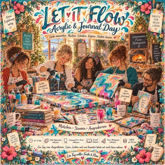 LET IT FLOW – Acrylic & Journal Day